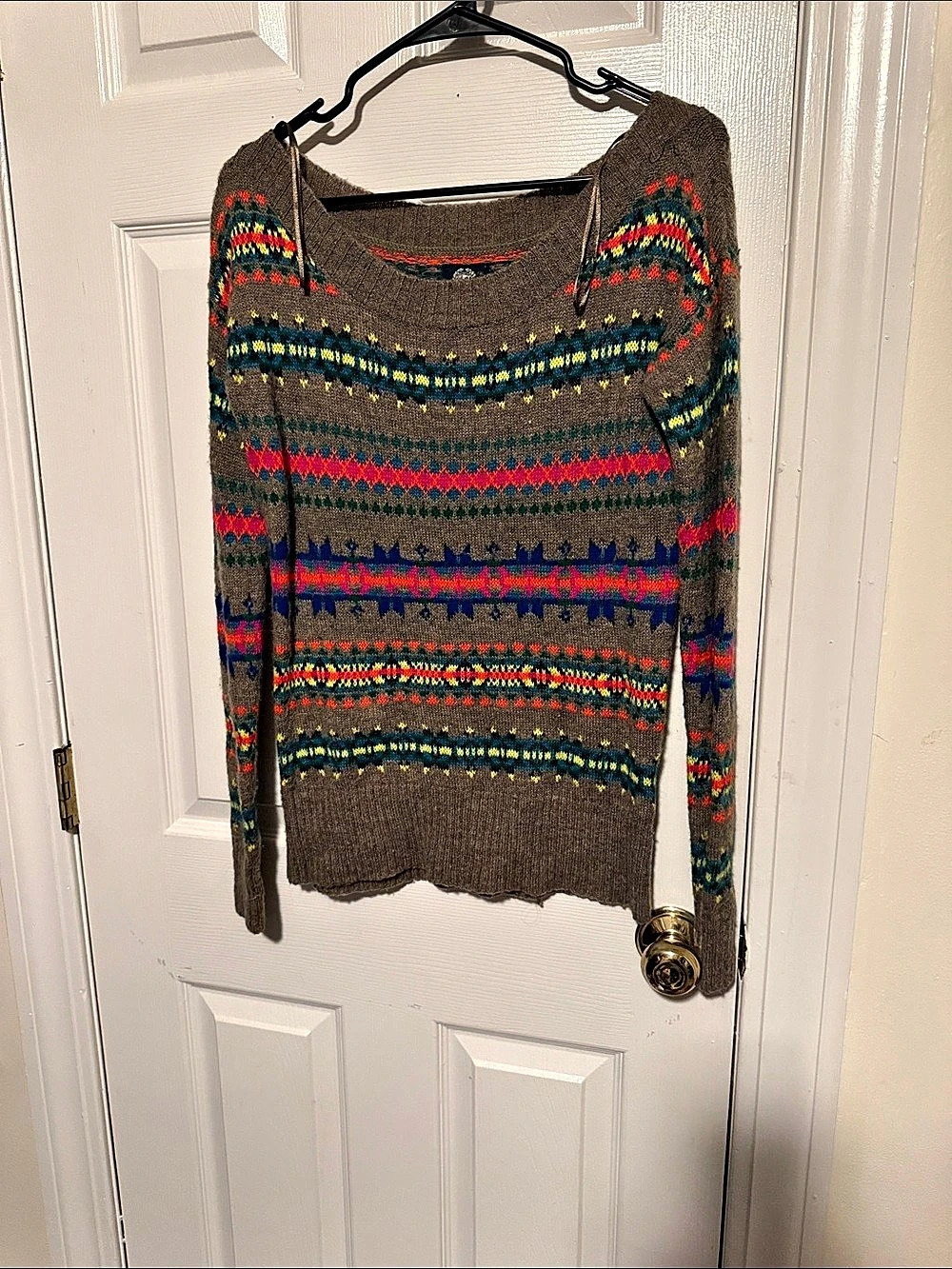 American Eagle Outfitters Fair Isle Pattern Sweater Size Small